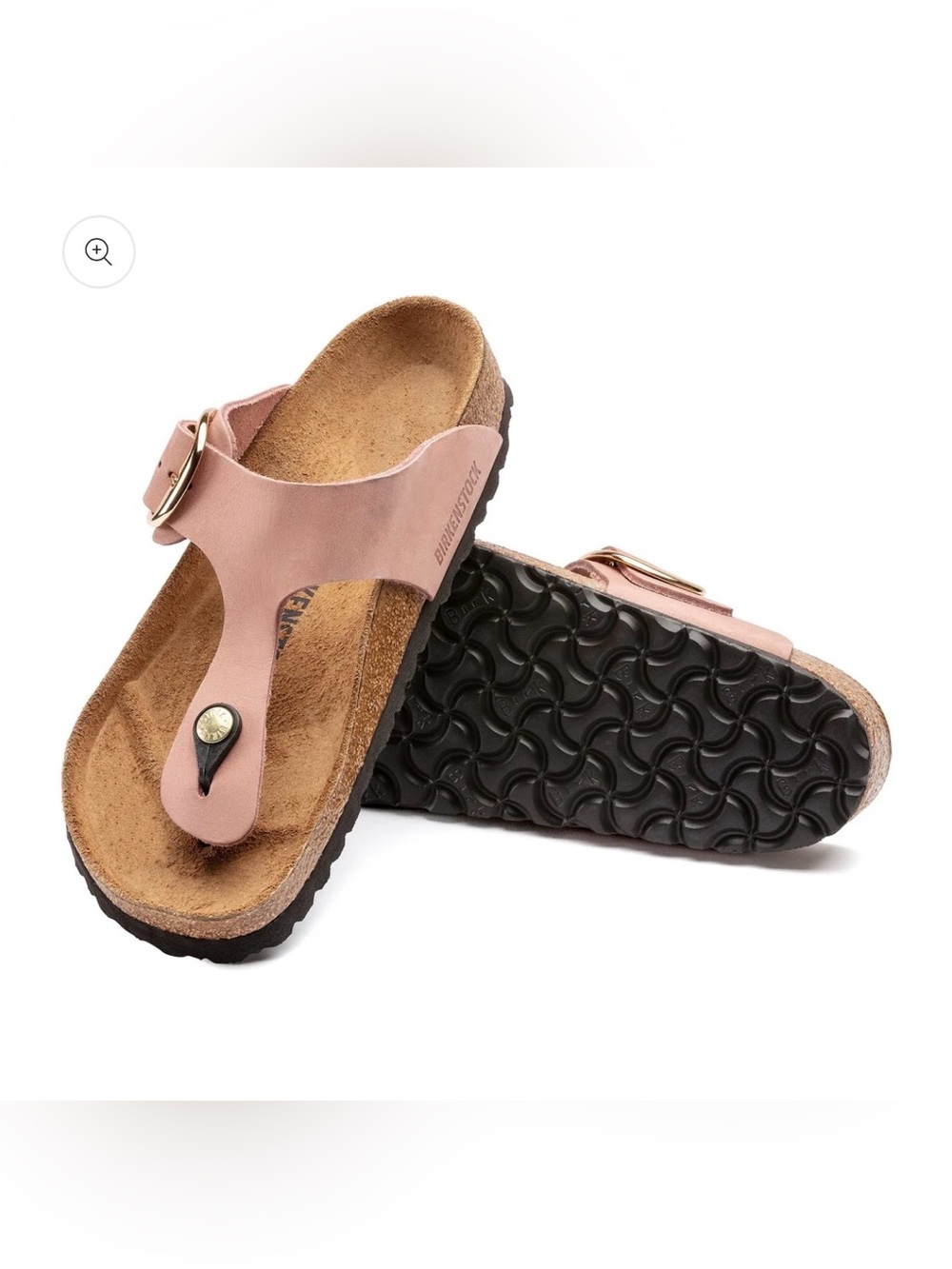 Birkenstock Women’s Gizeh Thong Sandal - Dusty Pink with Black Sole size 36